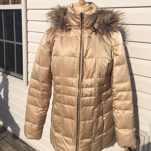 Style & Co. Jackets & Coats Salebeautiful Gold Puffer Jacket Womens